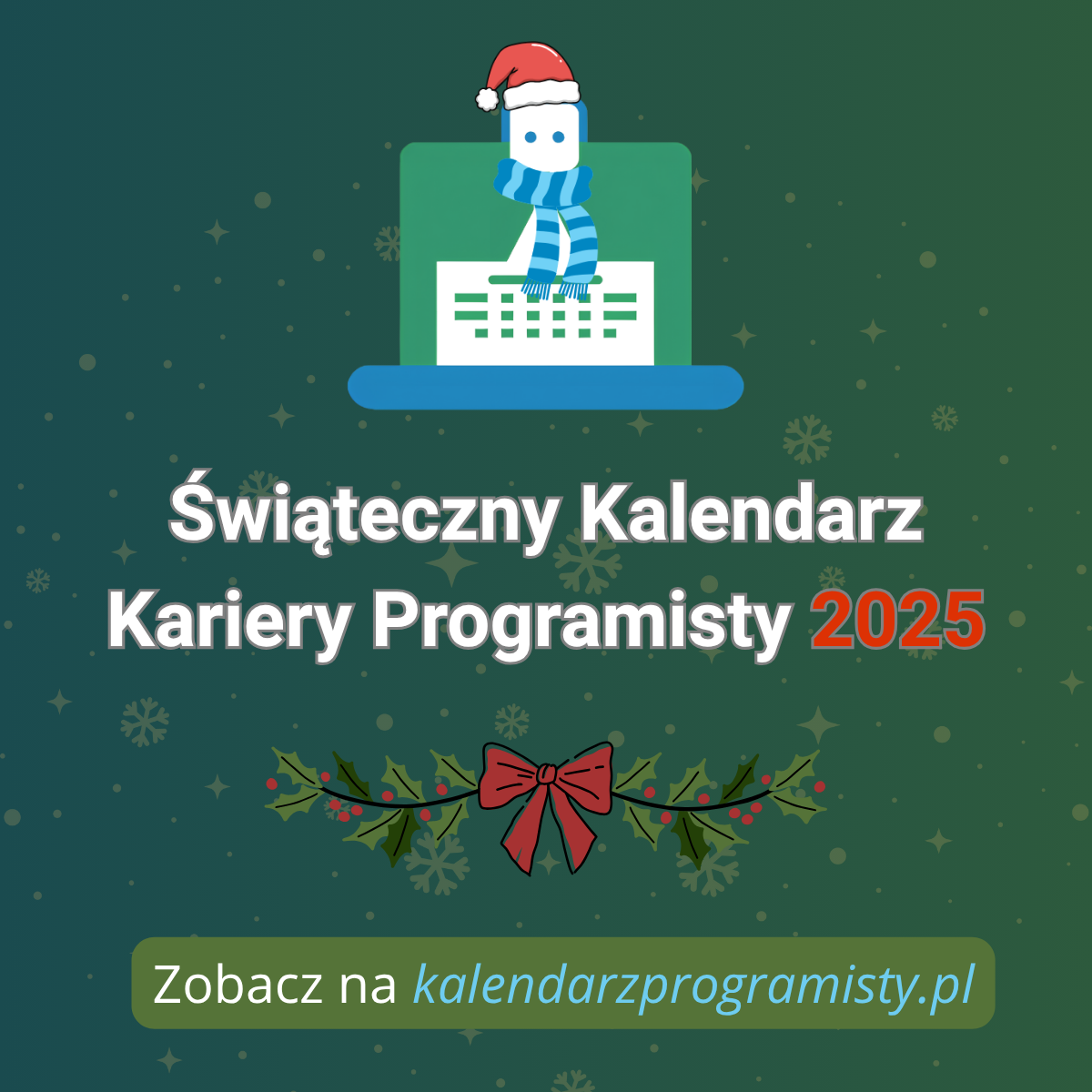 Banner Świąteczny Kalendarz Kariery Programisty 2025